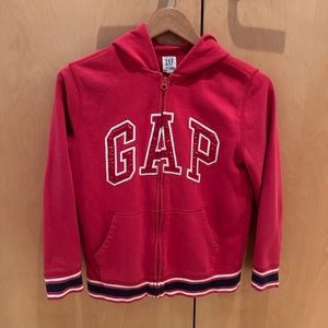 Gap Kids Red Zip Up Hoodie.